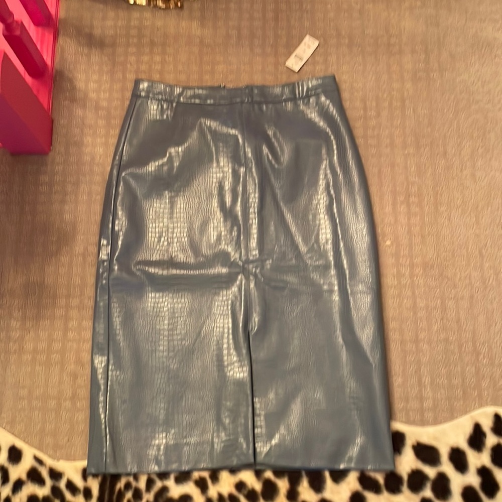 Anthropologie Faux Leather skirt